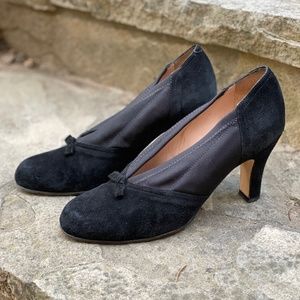 Anyi Lu Black Suede Pumps